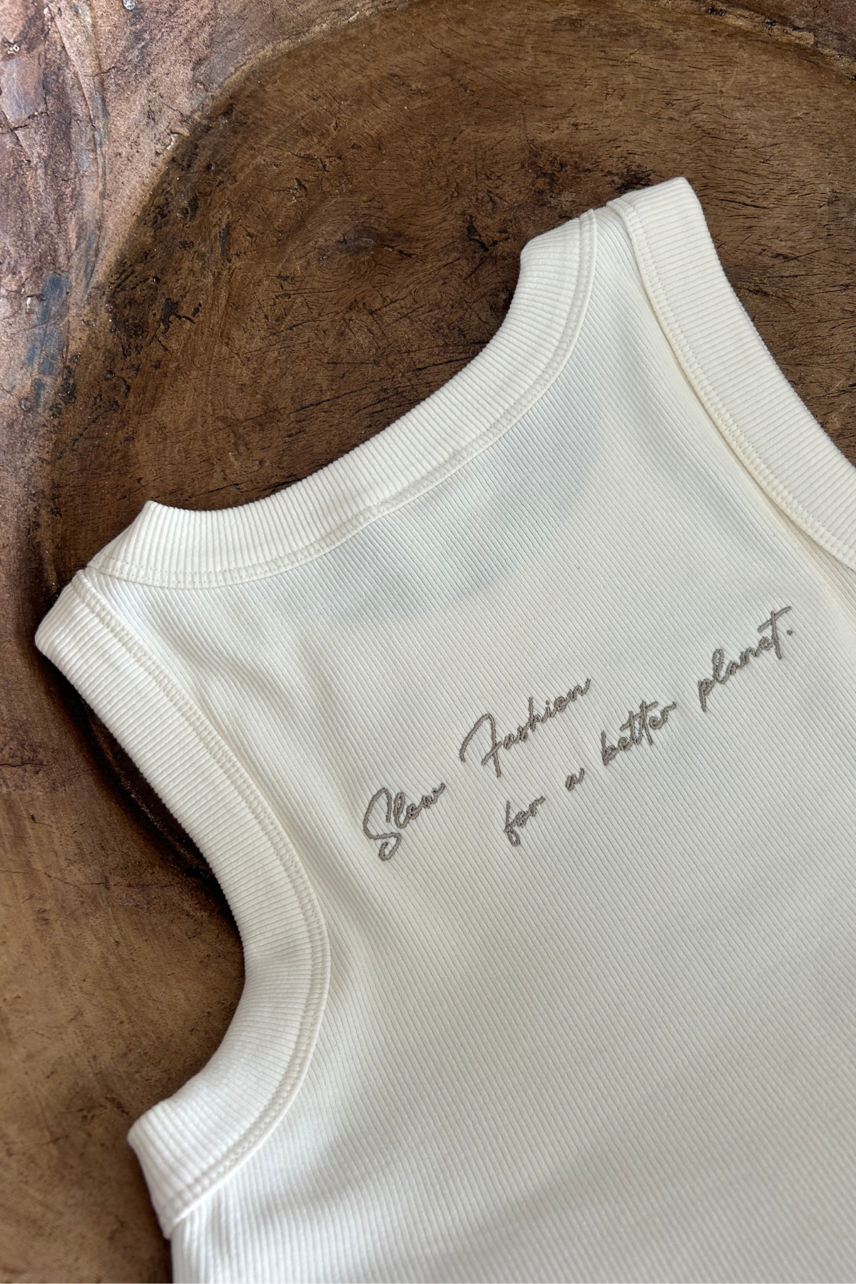 Slow Fashion Ribbed Singlet Top