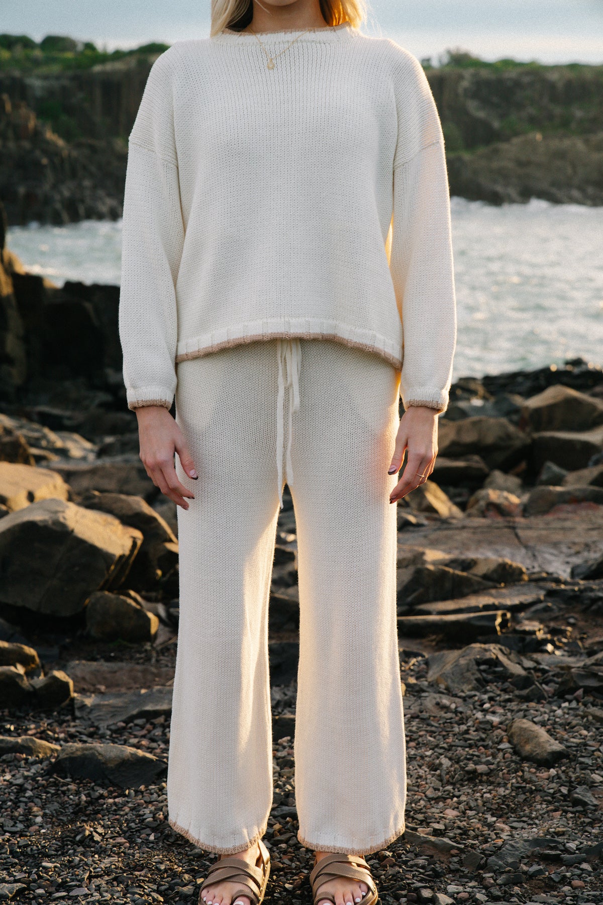 Knitwear Jumper and matching pants | cosy, neutral and sustainable clothing for winter | Australian designed | Malia The Label