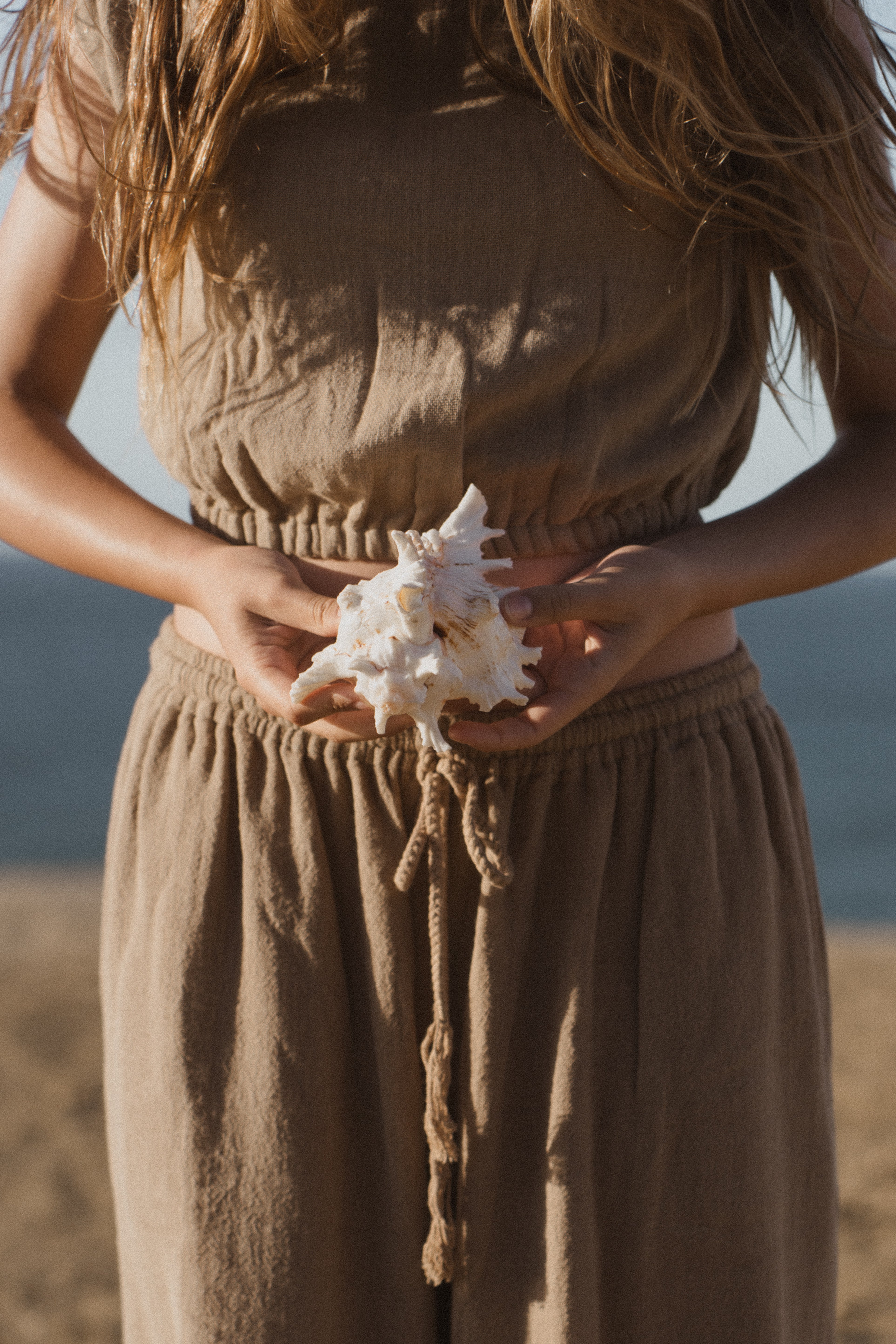 Mila top and pant set - Made from plant fibres, natural hemp outfit for women.
