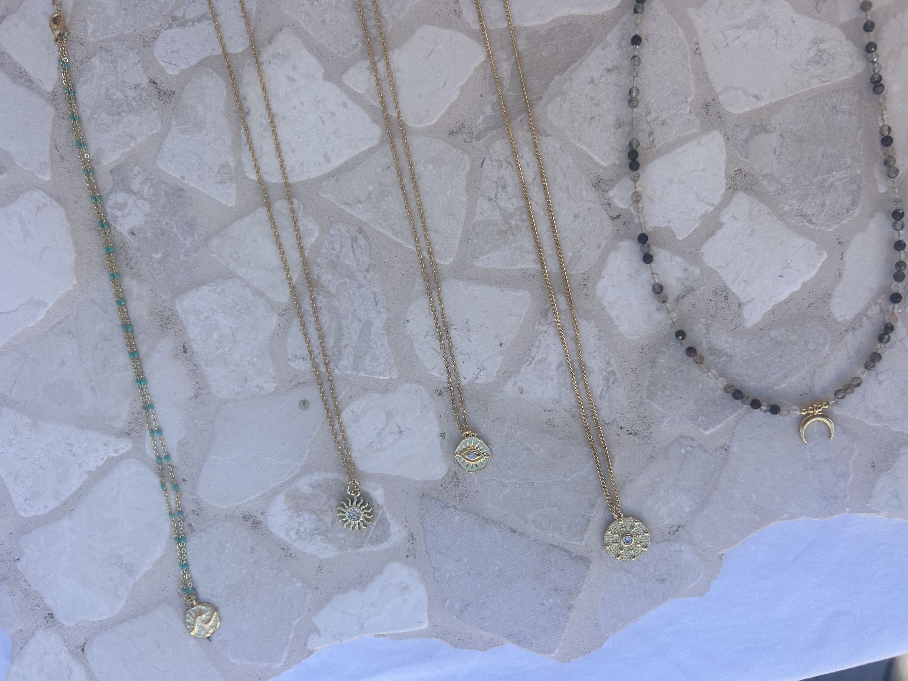 Malia Jewellery - 18k gold plated and sterling silver plated necklaces and earrings