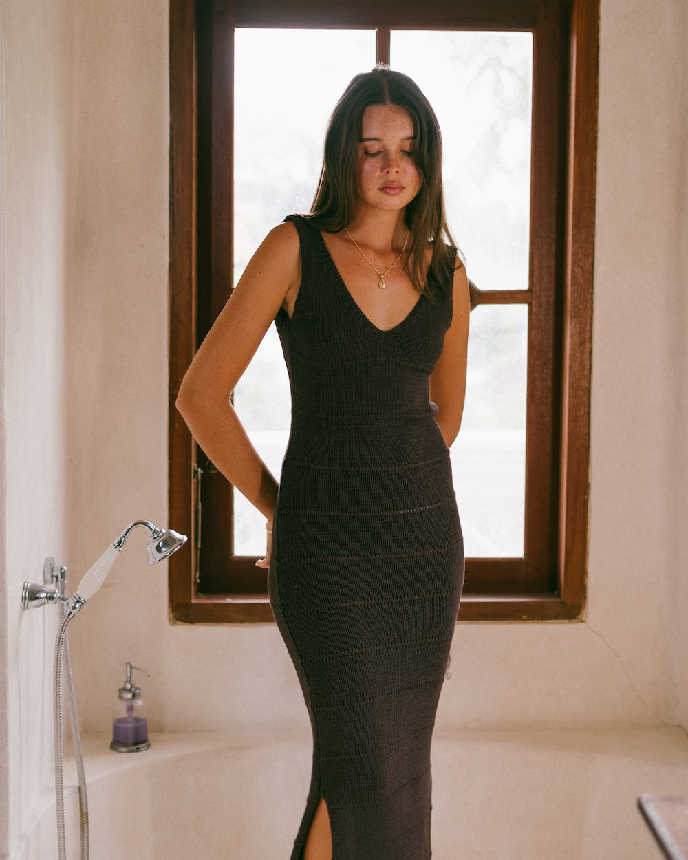 Noa Knit Dress - Malia the label - Slow fashion brand knitwear - best cotton knitwear dresses