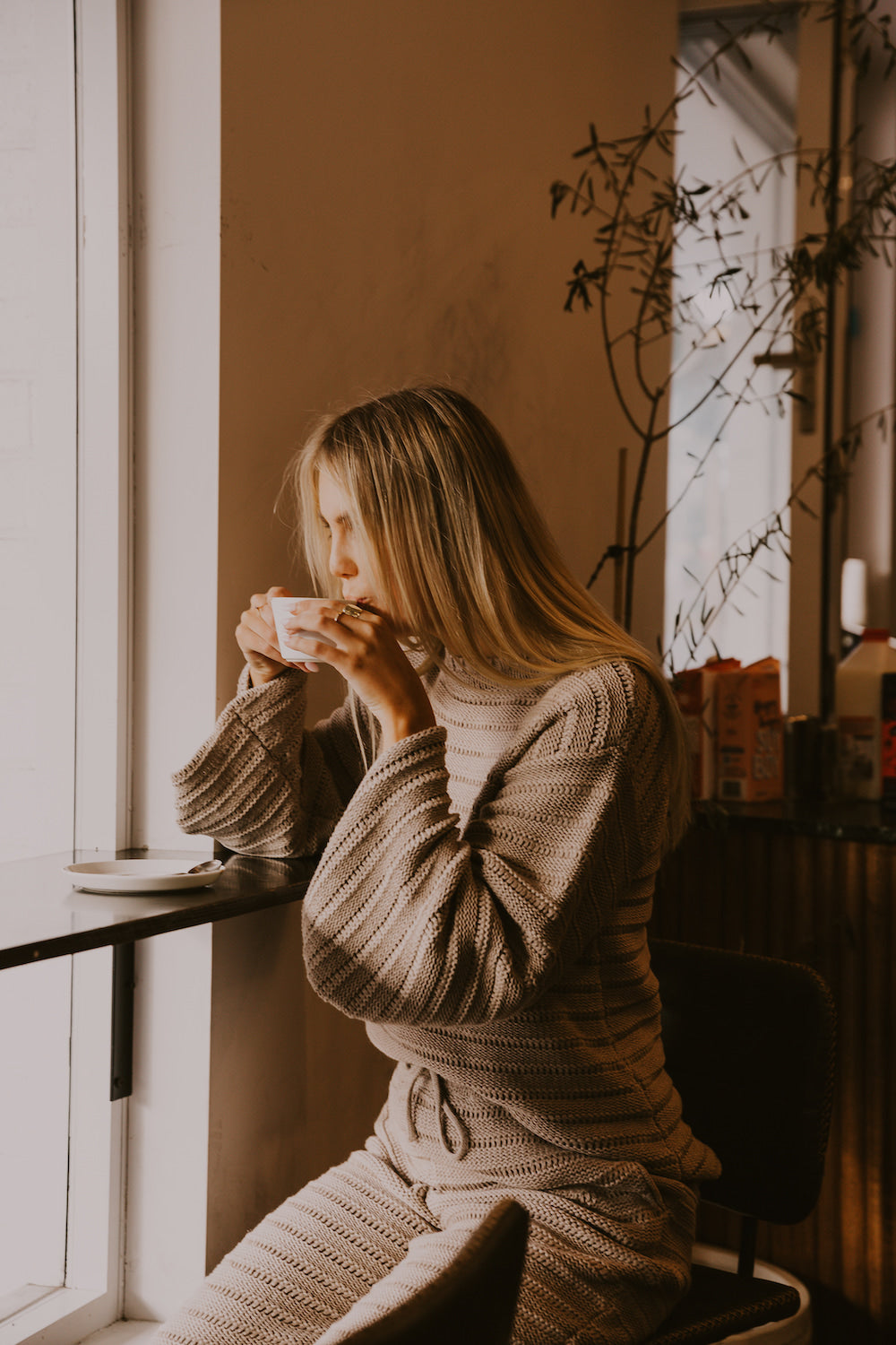 Mocha Knit set - Willow Knit Jumper and pants set