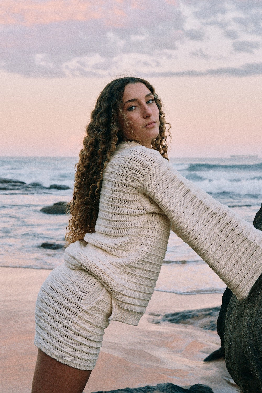Willow Knit Short & Jumper set - Sustainable knitwear - Slow Fashion - Malia The Label