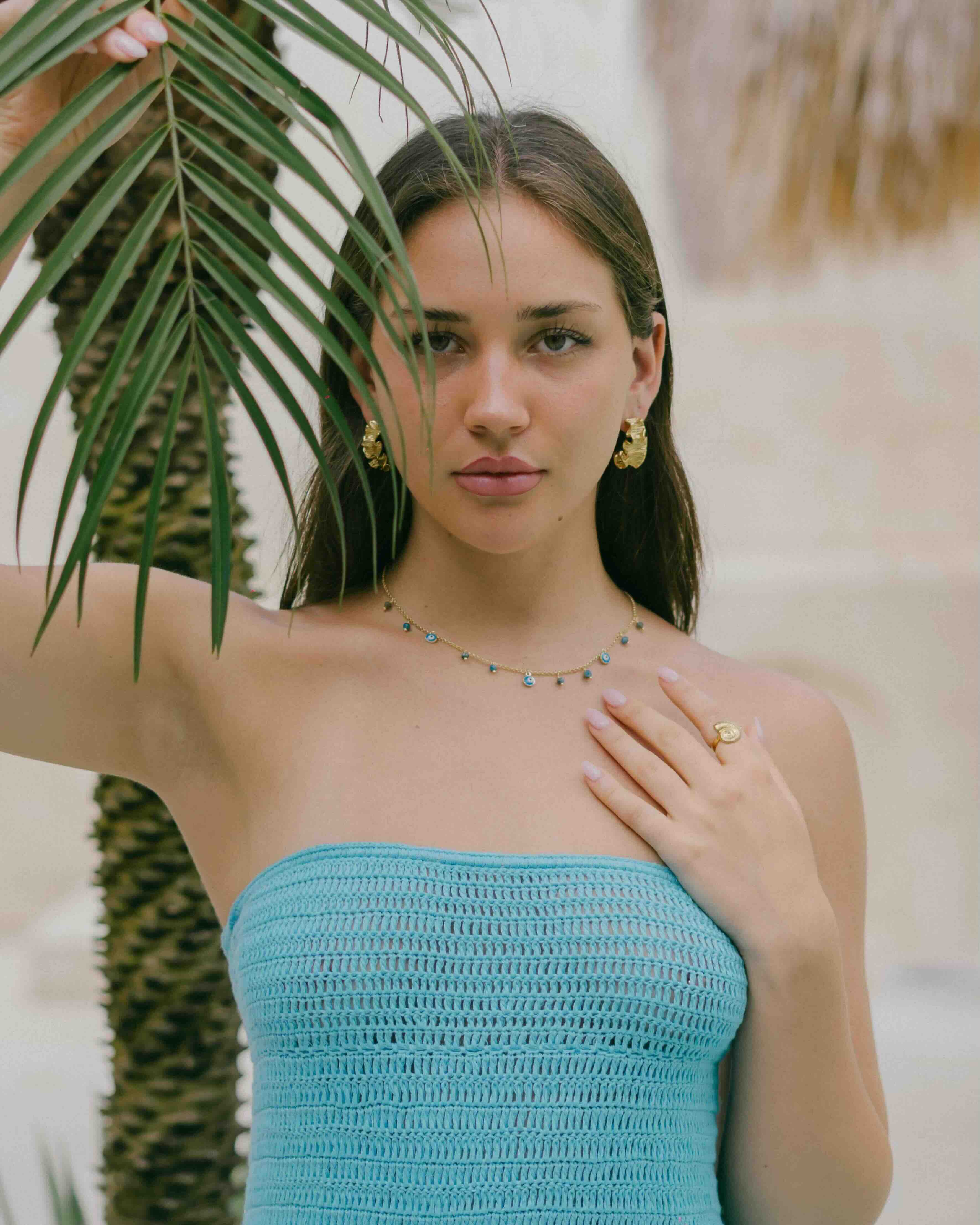 Cora Statement earrings - 18k gold plated on stainless steel for a water resistant design.