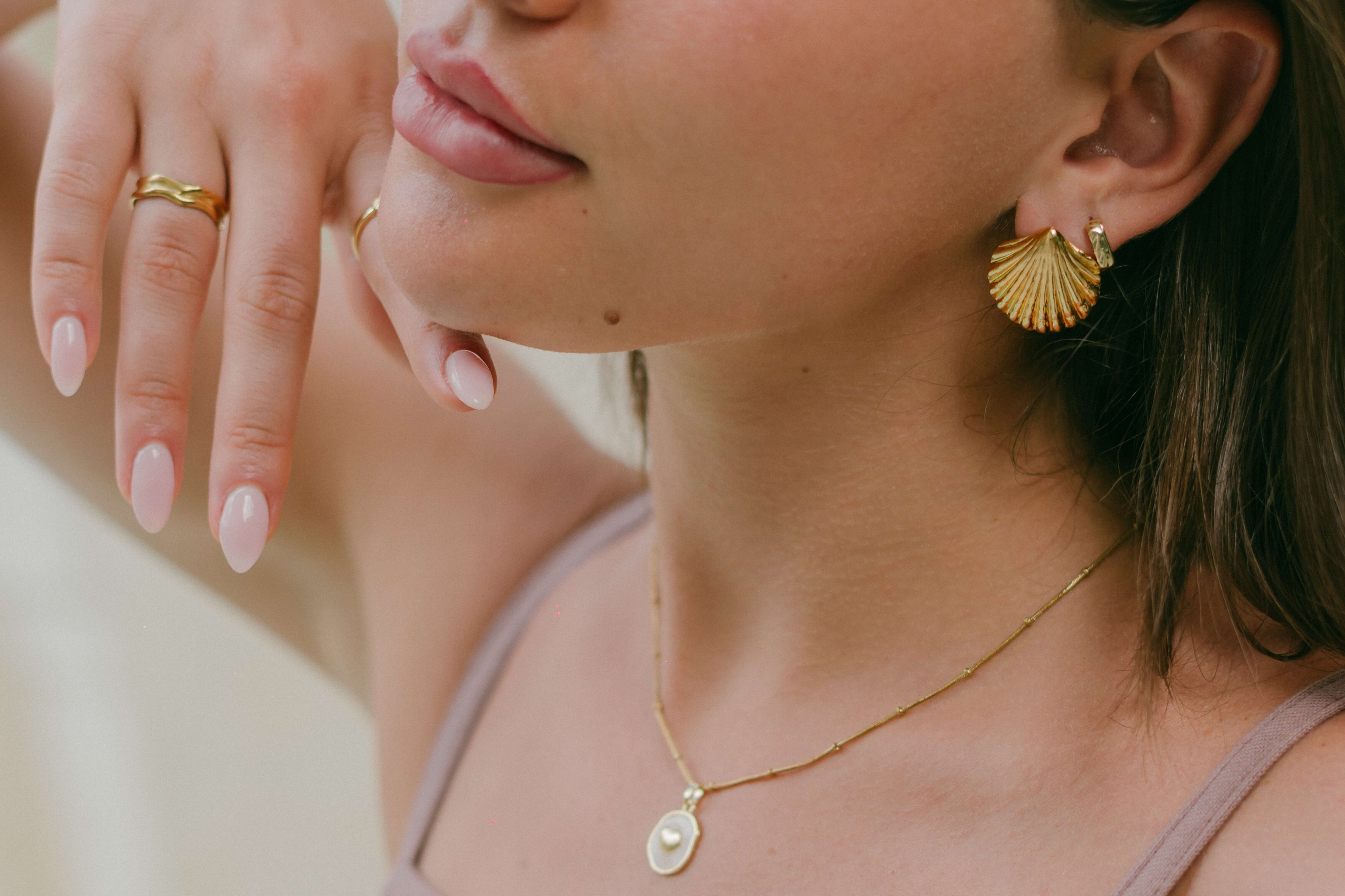 Shell Earrings by Malia the label - Slow fashion brand and jewellery designed for the ocean inspired