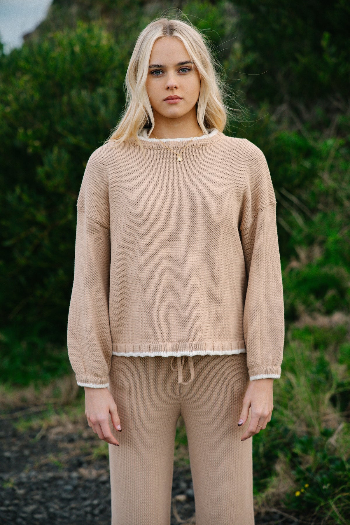 Knit Jumper 100% Cotton | Womenswear | Winter Outfit Inspiration | Designed on the South Coast NSW