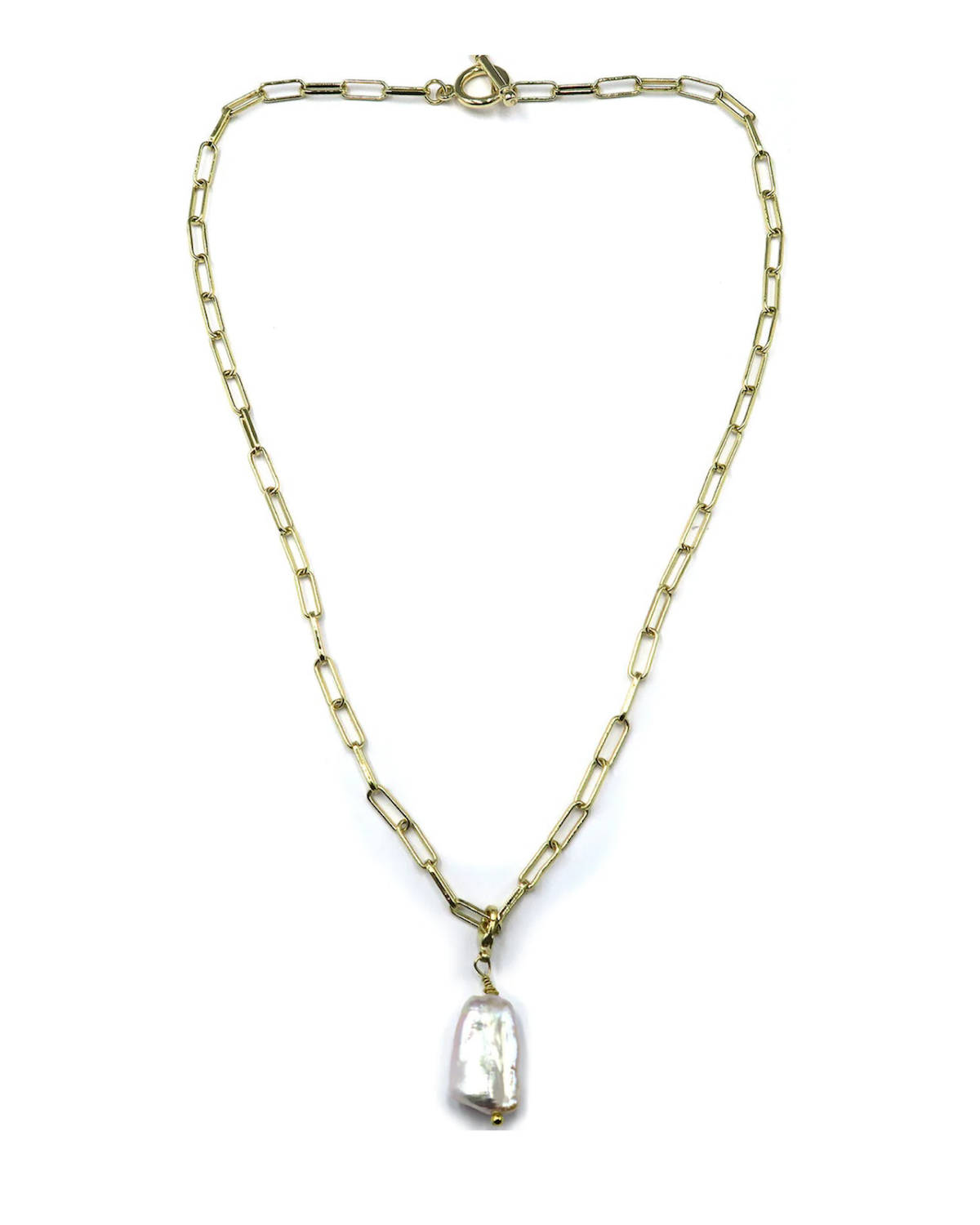 Emersyn Necklace - freshwater pearl necklace with clip off pendant for versatile look.