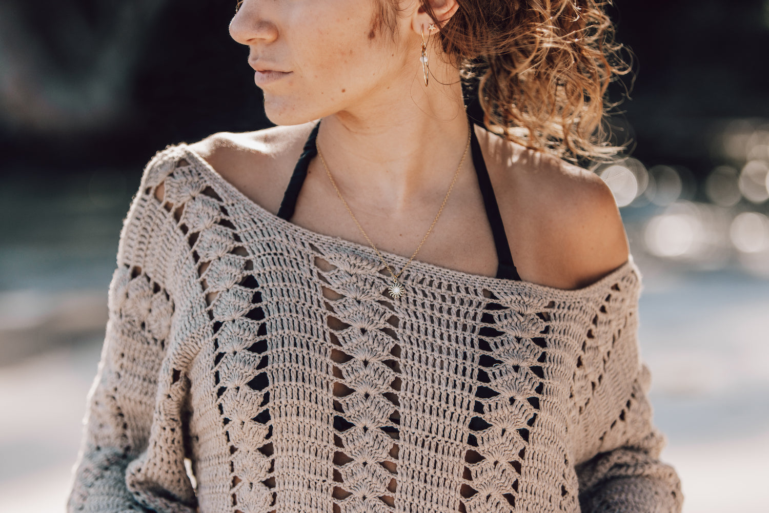 Malia The Label Crochet over-swim - 100% natural cottons