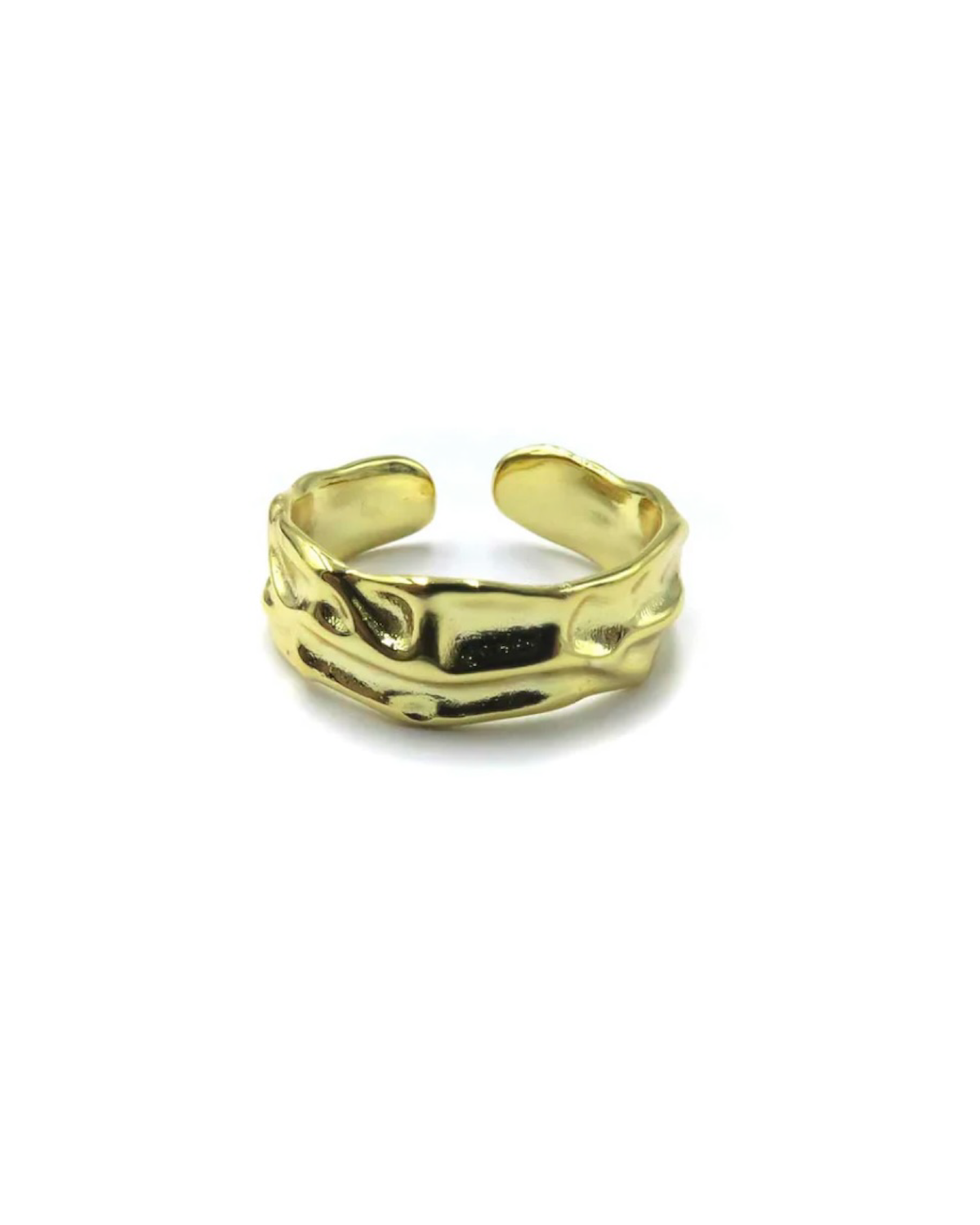 Romy Ring - tampered design by Malia the label jewellery - 18k gold plated ring