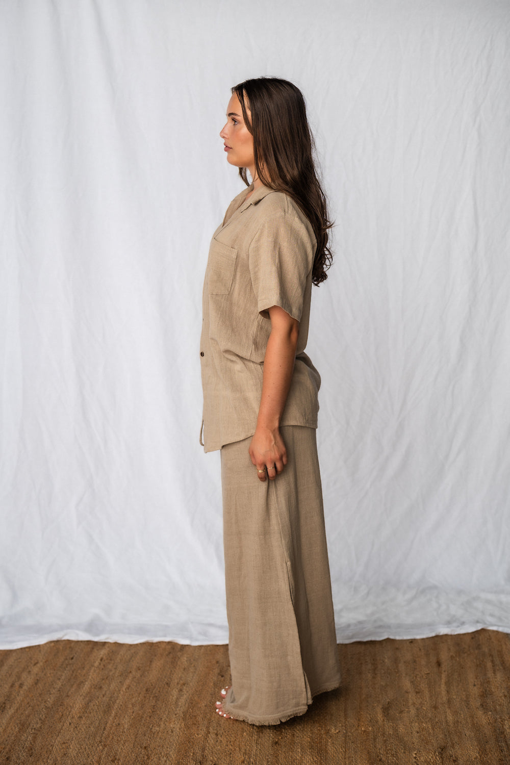 Cove Shirt Taupe - Sustainable Fashion - Made from plants
